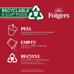 Folgers Classic Medium Roast Keurig K-Cup Coffee Pods - 10ct