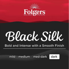Folgers Black Silk Dark Roast Coffee - Keurig K-Cup Pods - 24ct